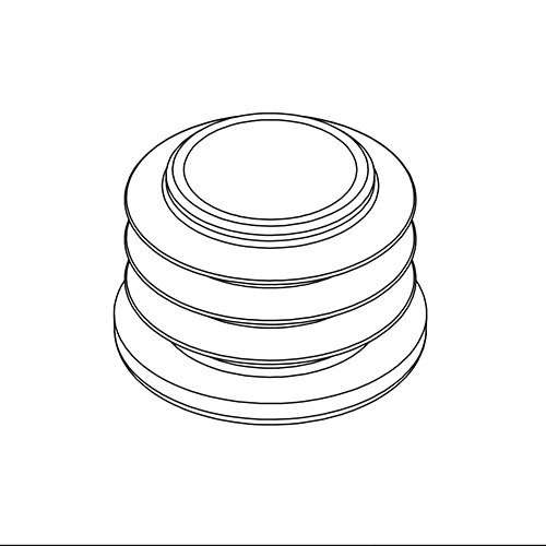 [CM-AC-GROM1] Cable sealing grommet for use with 3/4" conduit entry, pack of 10