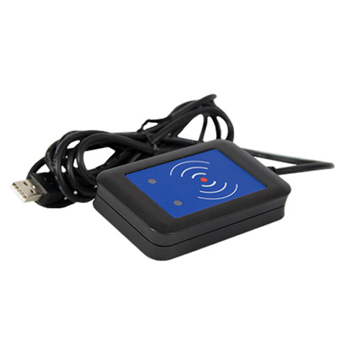 [RF-220] RFID RF-220 reader & base (MIFARE,MULTI-ISO, and LF). For use with body worn cameras.