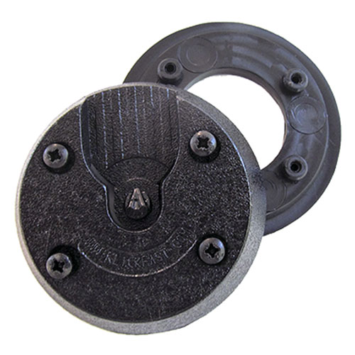 [KF-SCREW] Klick Fast uniform screw-on dock. For use with body worn cameras.