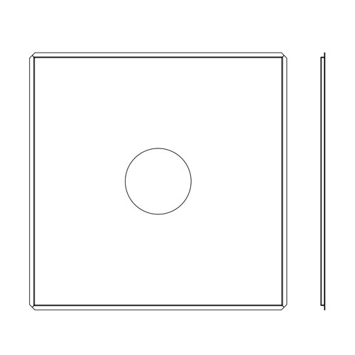 [H4-DC-CPNL1] Metal ceiling panel for use with H5A, H4A or H4SL-MT-DCIL1 in-ceiling dome cameras to replace or reinforce the existing ceiling tile in suspended ceiling installations.