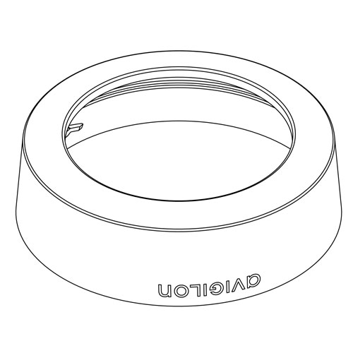 [H4M-BZL1-BL] Black surface mount bezel for H4M dome cameras, package of 5