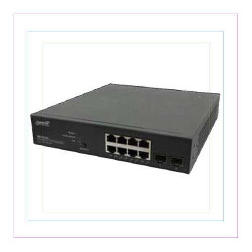 [SM8TAT2SA-EU] 10-Port Gigabit Managed Switch (8) PoE+ budget 130W, (2) SFP - EU