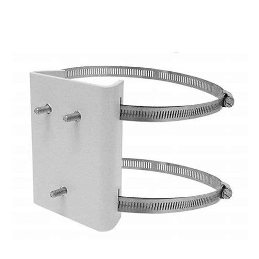 Pole mount adapter. Minimum pole diameter 1.5-inches. White