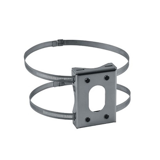 Compact environmental wall mount for small size pendant domes camera. 1.5-inch NPT. Supports up to 4.5 kg (10 lb). RAL 9002 (env gray) color.