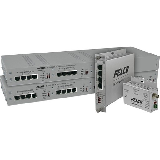 EthernetConnect Local or Remote Single Port Extender Cat5 with Pass Through PoE to 15 Watts Mini Case 12VDC/24VAC