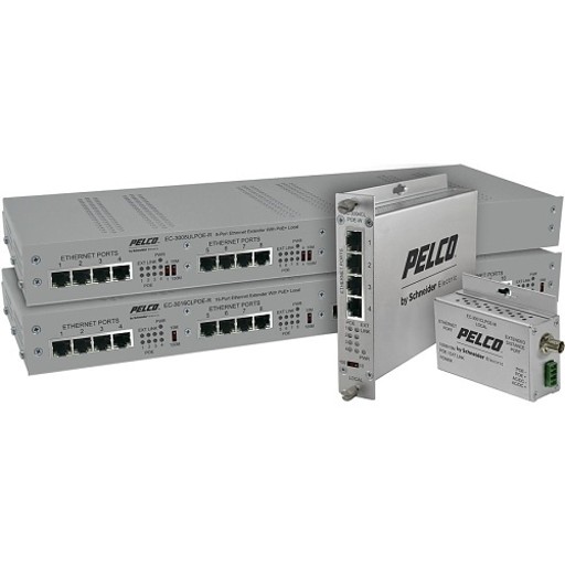 EthernetConnect Local Four Port Extender Cat5 withTrue PoE to 30 Watts Wall Mount