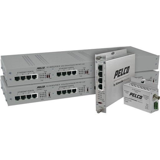 [EC-3016ULPOE-R] EthernetConnect Remote Four Port Extender Cat5 with True PoE to 30 Watts Wall Mount
