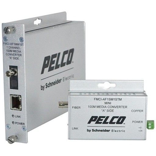[FMCI-AF1MM1ST] 100Mbps Media Converter (A); ST Connector; mm; 1 fiber
