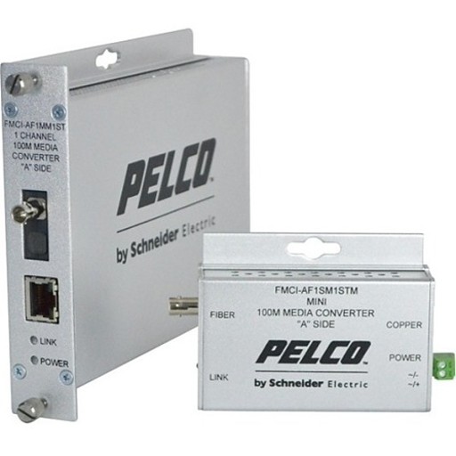 [FMCI-BF1MM1STM] Small Size 100Mbps Media Converter (B); ST Connector; AC/DC Power; mm; 1 fiber