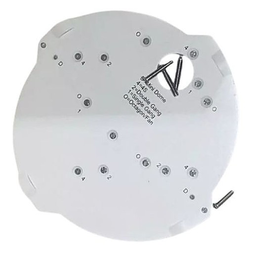 Ceiling Panel  2ft x 2ft  7.5" Dia  Grey