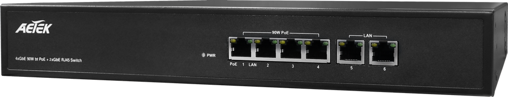 [C42-050-30-A] Ceiling bt PoE Switch
• 1xGbE bt PD PoE Input
• 1xGbE bt PoE + 4xGbE at PoE PSE Output