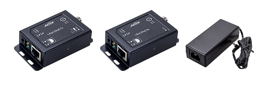 [XE10-110-kit-A] XE10-110-RX EPoC adapter x1
XE10-110-TX EPoC adapter x1
Bundled 65W@56VDC power adapter x1