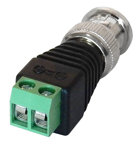 [BNC-2P] BNC to 2 Pin terminal block adater