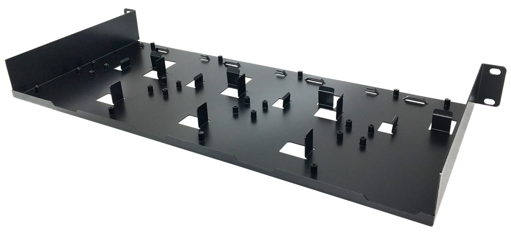 [CH-100V2-TE10-110-RX] 19’’ rack mount chassis
Capactity of 4 sets of TE10-110-RX & power adapter