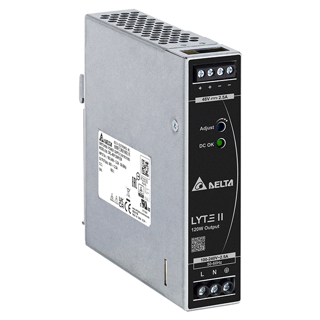 90~264V AC input
120W / 43.2-52.8 VDC