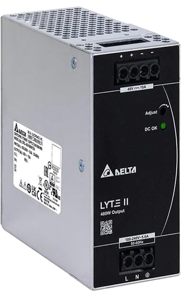 90~264V AC input
480W / 48-55 Vdc