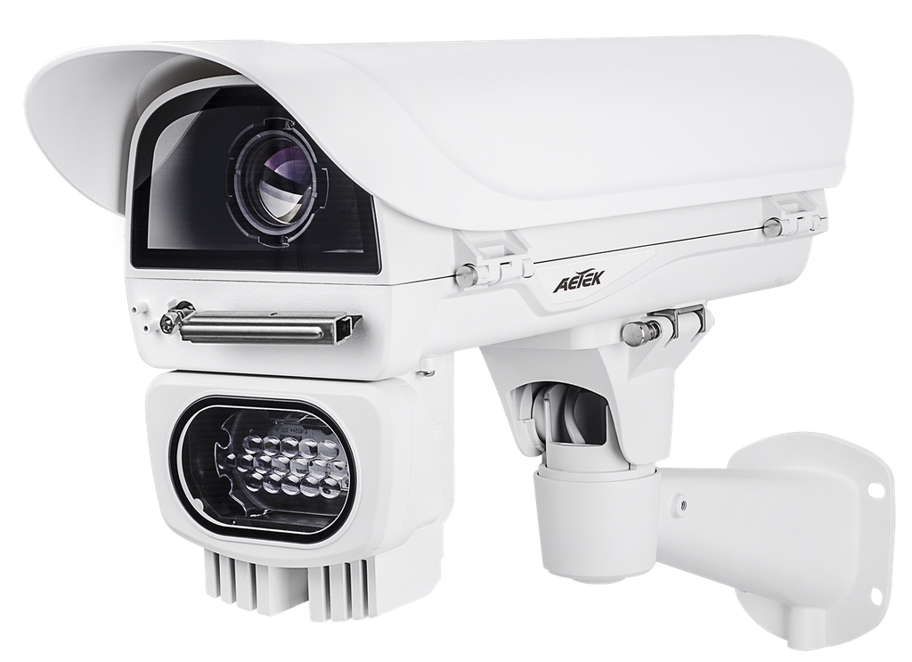 [P6900-IW-V2-Kit-A] Professional 90W bt PoE Side-Opening Cast Aluminum Camera Housing w/Wiper
30/60/90W PoE input,Window heater&Blower,embedded Wiper and IP66
48W snap VAIR Illuminator
BK-101 wall mount bracket
